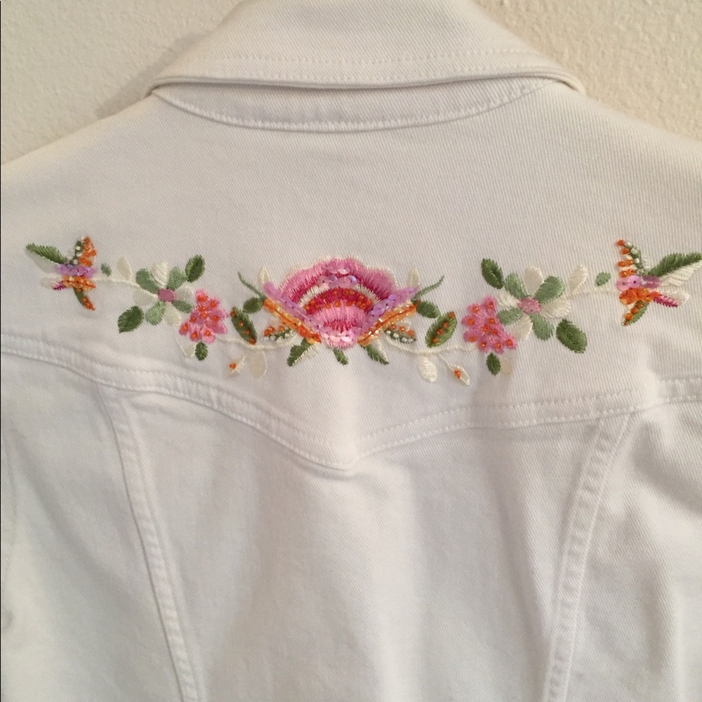 White Jean Jacket - Picture 3 of 8